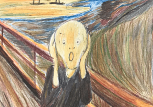 Edvard Munch - „ Krzyk” -1893 Kopia wykonana przez uczennicę klasy 4c – Martynę Rytych